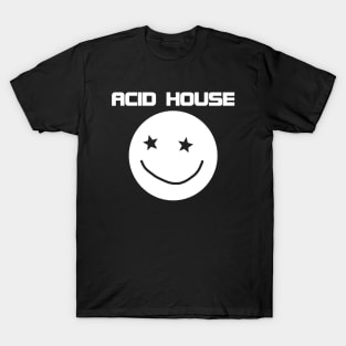 ACID HOUSE MUSIC - collector from the 90s white edition T-Shirt